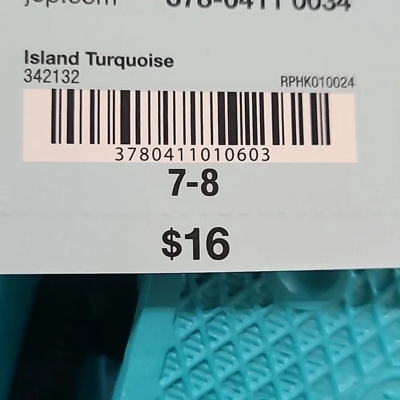 OKIE DOKIE TODDLER "ISAND TURQUOISE " SANDALS SIZE 7-8 - Picture 6 of 9